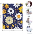 thumbnail image 4 of Pioneer Flower Floral Print Pattern Blanket,Comfortable Soft Lamb Wool Throw Blanket,All Season,Warm Lightweight Blankets for Sofa Bed Couch Living Room Chair,30"x40", 4 of 4
