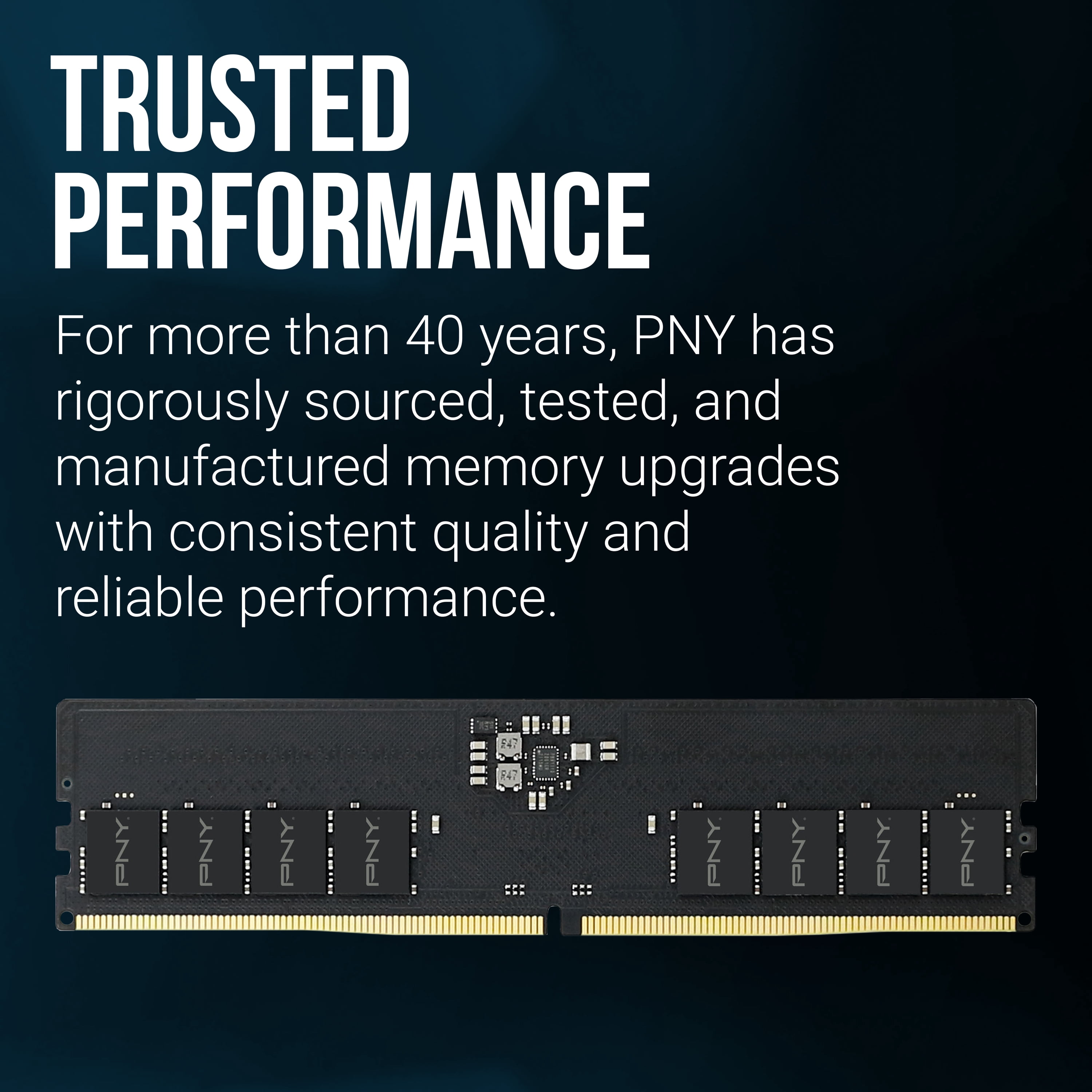 PNY Performance 16GB (2x8GB) DDR5 RAM 5600MHz (PC5-44800) - CL46, 1.1V - Compatible with 5200MHz, 4800MHz - Desktop Memory Kit - MD16GK2D5560046-TB - Not Compatible with Intel 15th Gen