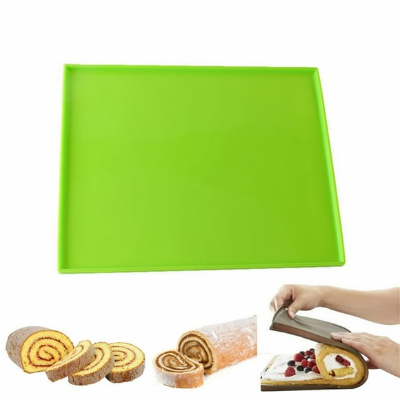 Swiss Roll Mold- Silicone Baking Sheet Mat Jelly Roll Pan Flexible Baking Tray Pastry Mat Cookies Mold - 12"x10"