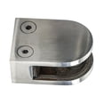 thumbnail image 3 of DOLITY Glass Clamp Fixing Clamp Glass Shelf Bracket for Staircase Bathroom Handrail Type A for 12mm, 3 of 9