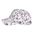 thumbnail image 5 of Balery Baseball Cap Adjustable Size for Running Workouts and Outdoor Activities All Seasons Dad Hat(Lavender Flowers), 5 of 9