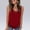 Red, variant on WTXUE Womens Tank Tops Sleeveless Criss Cross Casual Tank Tops Loose Fitting T Shirts Summer Tees Shirts Tunic Tops Basic Blouse V Neck Criss Cross Shirts Loose Casual Blouses Black L