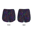 thumbnail image 3 of Gukieu Chemistry Science Print Women's Sports Shorts with Drawstring Elastic Waistband for Running, Yoga, Fitness-X-Large, 3 of 7