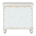 thumbnail image 5 of Furniture of America Kaela Coastal 2-Drawer Solid Wood Adult Nightstand, White, 5 of 8