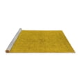 thumbnail image 2 of Ahgly Company Machine Washable Indoor Square Oriental Yellow Industrial Area Rugs, 8' Square, 2 of 4