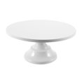 thumbnail image 1 of Soporte para tartas redondo de hierro de 12 pulgadas, pedestal para tartas, soporte para postres, bodas, fiestas de cumpleaños, blanco, blanco, 1 of 5