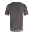 thumbnail image 3 of XIAONU Men's Velvet Short Sleeve T Shirts Slim Fit Crew Neck Tee Top Stretchy Nightclubwear Form Fitting Shirt, 3 of 4