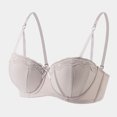 thumbnail image 2 of KDDYLITQ Push Up Bras for Women Lace Full Coverage Seamless Padded Everyday Bra Underwire Breathable Bras Gray 32, 2 of 6