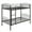 Black, variant on imerelez Twin Over Twin Metal Bunk Bed,Divided into Two Beds(White)