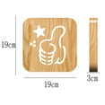thumbnail image 2 of Rawiri Luces 3D de madera, luces nocturnas de personajes, regalos de ambiente decorativos, 2 of 5