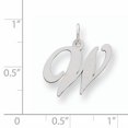 thumbnail image 2 of Pendentif Charme Collier Monogramme Initiale Lettre Délicate en Argent Sterling 925, 2 of 6