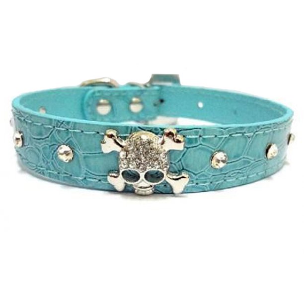 Lindo, deslumbrante, brillante, elegante, esqueleto, diamante, cristal, diamantes de imitación, cuero, mascota en miniatura