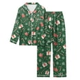 thumbnail image 6 of Gubotare Christmas Pajamas Little Boys Cute Girls' 1otton Long Sleeve Top and Pants, 2 Piece Pajama Set Size 7-8 (Green,7-8 Years), 6 of 6