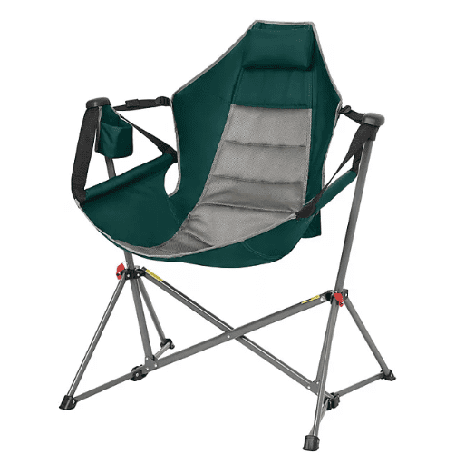 Swing Lounger Camp Chair, 300 lbs. capacity