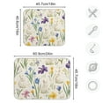 thumbnail image 4 of Yayeee Dish Drying Mat for Kitchen Counter 18"x24" Microfiber Absorbent Pad, Blue Floral Rabbit, 4 of 7