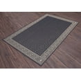 thumbnail image 3 of Contemporary Geometric Rug - 5 ft. 3 in. x 7 ft. 6 in., Charcoal Gray, Indoor/Outdoor Bordered Rug, Fade Resistant, Water Proof Rug | Decorative Area Rugs, 3 of 8