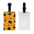 thumbnail image 2 of PAYOHTO Luggage Tags for Suitcases Halloween Cute Pumpkins PVC Lable for Travel Bag, 2 of 7