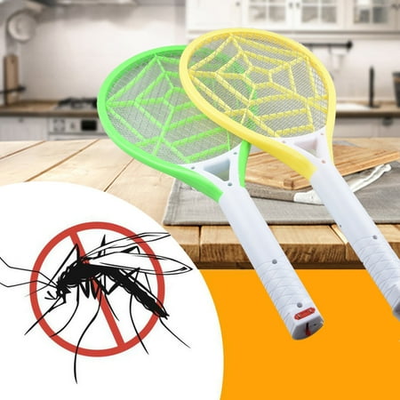 Rechargeable LED Electric Fly Mosquito Swatter Bug Zapper Racket Insect Get (Best Way To Get Rid Of Mosquitoes Inside)