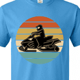 thumbnail image 4 of Inktastic Snowmobile Retro Sunset T-Shirt, 4 of 5