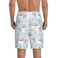 thumbnail image 3 of Kdxio Rabbit Back View Print Mens Sleep Shorts Bottoms Soft Comfy Pajama Wear Pants with Drawstring Pockets, 3 of 7