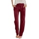 thumbnail image 2 of Karight Cotton Linen Pants Women Casual Straight Leg Drawstring Elastic Hight Waist Trousers Pockets Loose Palazzo Pants, 2 of 5