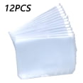 thumbnail image 1 of 12PCS Binder Pockets A5 A6 A7 Binder Zipper Folders for 6-Ring Notebook Binder Transparent Loose Leaf Pouch Document Filing Bags, 1 of 6