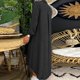 thumbnail image 2 of Xishao Vestido de mezclilla ligero, delgado, gran color sólido, vestido largo de mezclilla de un solo botonadura Xishao ropa, 2 of 2