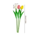 thumbnail image 4 of 10 piezas de flores artificiales de tulipán para casa, oficina, fiesta, rama de flores falsas realistas, centro de mesa, decoración, Día de la Madre, San Valentín, regalo de Pascua, 4 of 8