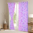 thumbnail image 3 of jejeloiu Leopard Cheetah Print Black Out Curtains,Jungle Animal Curtains Pack of 2 (42x63 Each),Pink Purple Ombre Bedroom Curtains For Kids,Luxury Bedroom Decor, 3 of 6