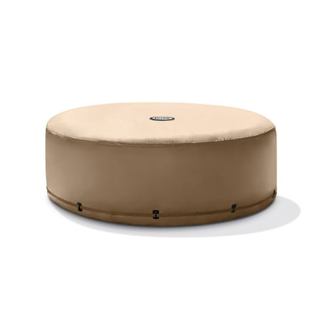 - Intex 4 Person Round Bubble Massage PureSpa Energy Efficient Spa Hot Tub Cover