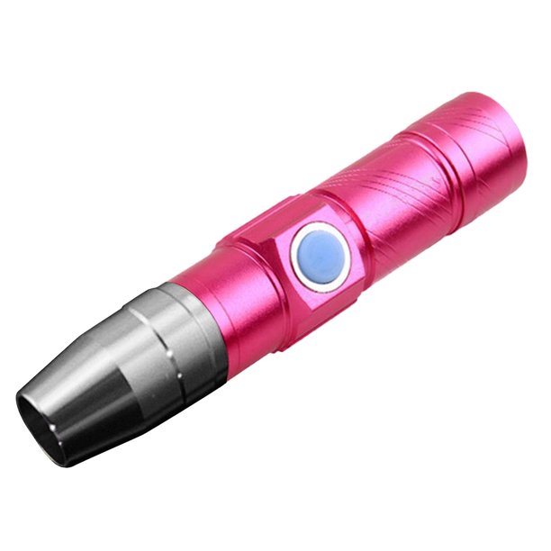 Black versátil e impermeable recargable ultravioleta de la mini linterna llevada ultravioleta 365nm