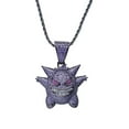 thumbnail image 1 of LKV Jewelry Men Hip Hop Iced Out Gengar Pendant Necklace, 1 of 2