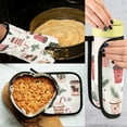 thumbnail image 5 of Yayeee Oven Mitts and Pot Holder Set of 4 Heat Resistant Kitchen Gloves Baking Hot Pad, Christmas Cups, 5 of 5