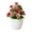 Red, variant on Farfi 17 Flowers Simulation Bonsai Non-fading Realistic Plastic Balcony Miniature Fake Potted Plants for Office (Red)