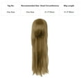thumbnail image 6 of Eandarui Womens Long Straight Cosplay Costume Wig Fashion Party Wig Synthetic Long Black Wigs Blonde One Size, 6 of 6