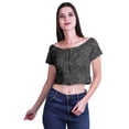thumbnail image 2 of Moomaya Tunique Courte en Viscose Imprimée à Manches Courtes avec Fermeture Éclair pour Femmes Été, 2 of 4