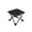 Black, variant on DAMAI Portable Camping Stool, Folding Stools Portable Ottoman Aluminum Alloy Lightweight Collapsible Stool, Under Desk Foot Rest at Work for Long Flight, Home and Office Outdoor Hiking Fishing(White)