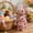 Pink-D, variant on Sulaicai Easter Decor Pink Resin Bunny Figurines, Flocked Cute Rabbit Statues for Indoor Outdoor Home Farmhouse Decor, Spring Garden & Tabletop Holiday Ornaments (B)