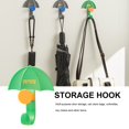 thumbnail image 4 of POINTERTECK 2Pcs High Bearing Capacity Wall Hook  Strong Viscosity  Easy Access  2 Positions  Punch-free  Waterproof Umbrella Basin Rack  Kitchen Supply, 4 of 8