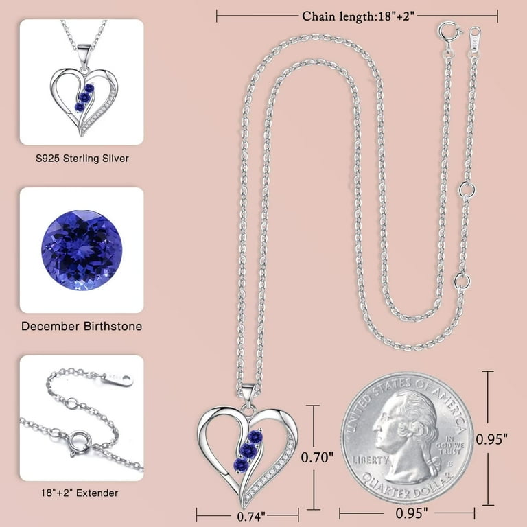 Birthstone necklace for 2025 mom walmart