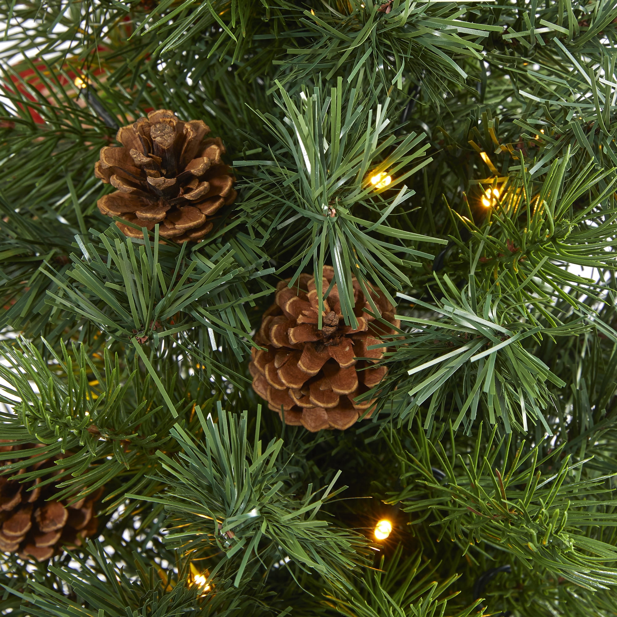 Nearly Natural 3' Prelit Fir Artificial Christmas Tree with 50 LED Lights