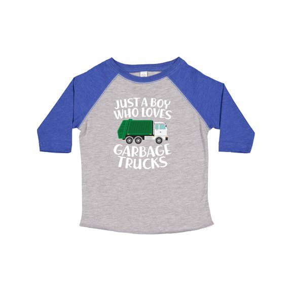 Inktastic Just a Boy Who Loves Garbage Trucks Boys Toddler T-Shirt