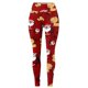thumbnail image 2 of Leggings acanalados Gibobby de cintura alta con estampado de confort casual para mujer Navidad moda Rojo L, 2 of 5