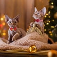 thumbnail image 2 of Pack de 2 pajaritas navideñas ajustables con forma de collar azuza con forma de gato, 20 a 30 cm, 2 of 6
