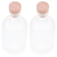 thumbnail image 1 of OULII 2Pcs Glass Bottle Empty Transparent for Storage Bottles at Home Brewing, 1 of 5