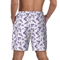 thumbnail image 2 of Rocae Lavender Flowers for Men's Swim Trunks Quick Dry With Two Side Pockets and One Lined Patch PocketLarge, 2 of 9