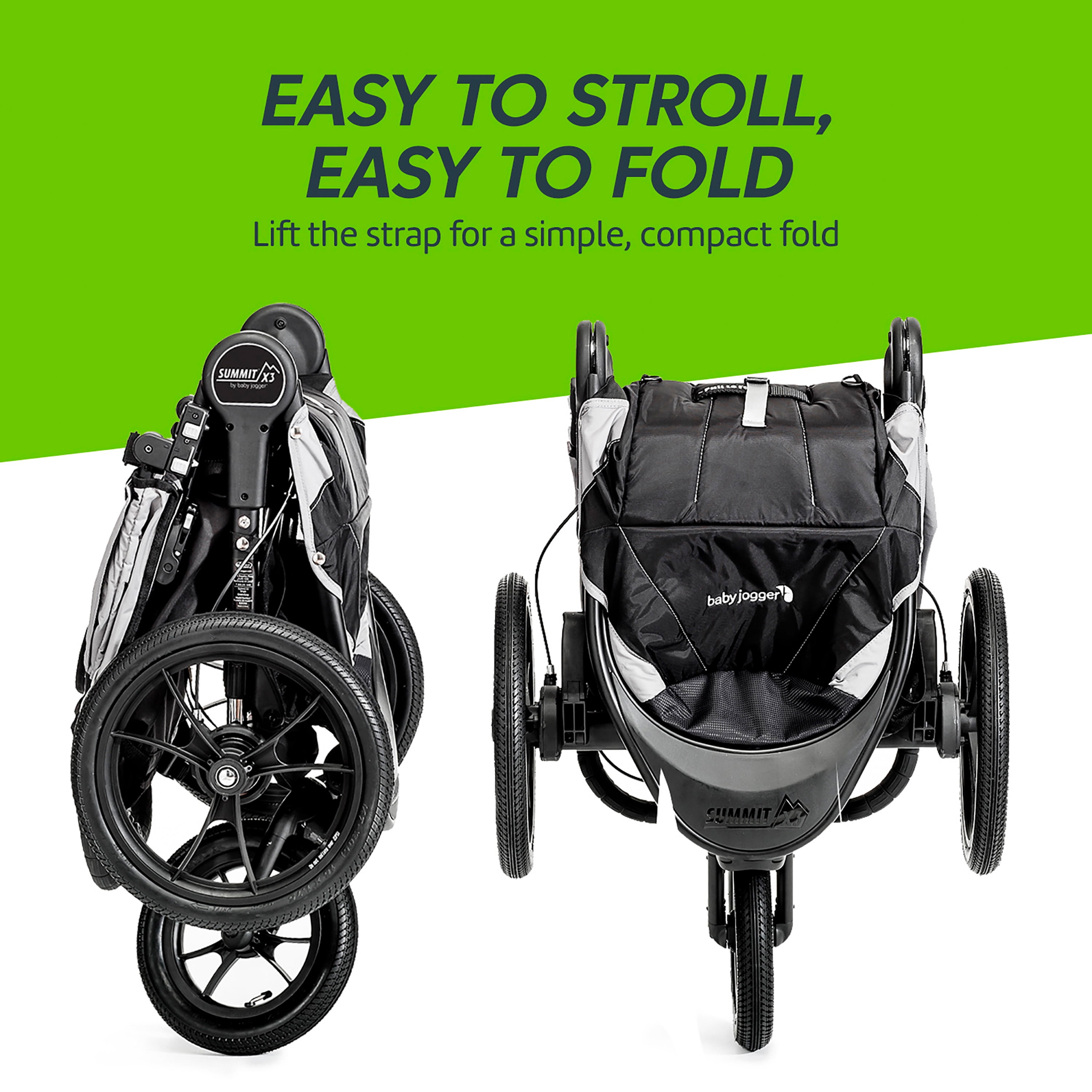 baby jogger summit x3 front wheel wobble fix