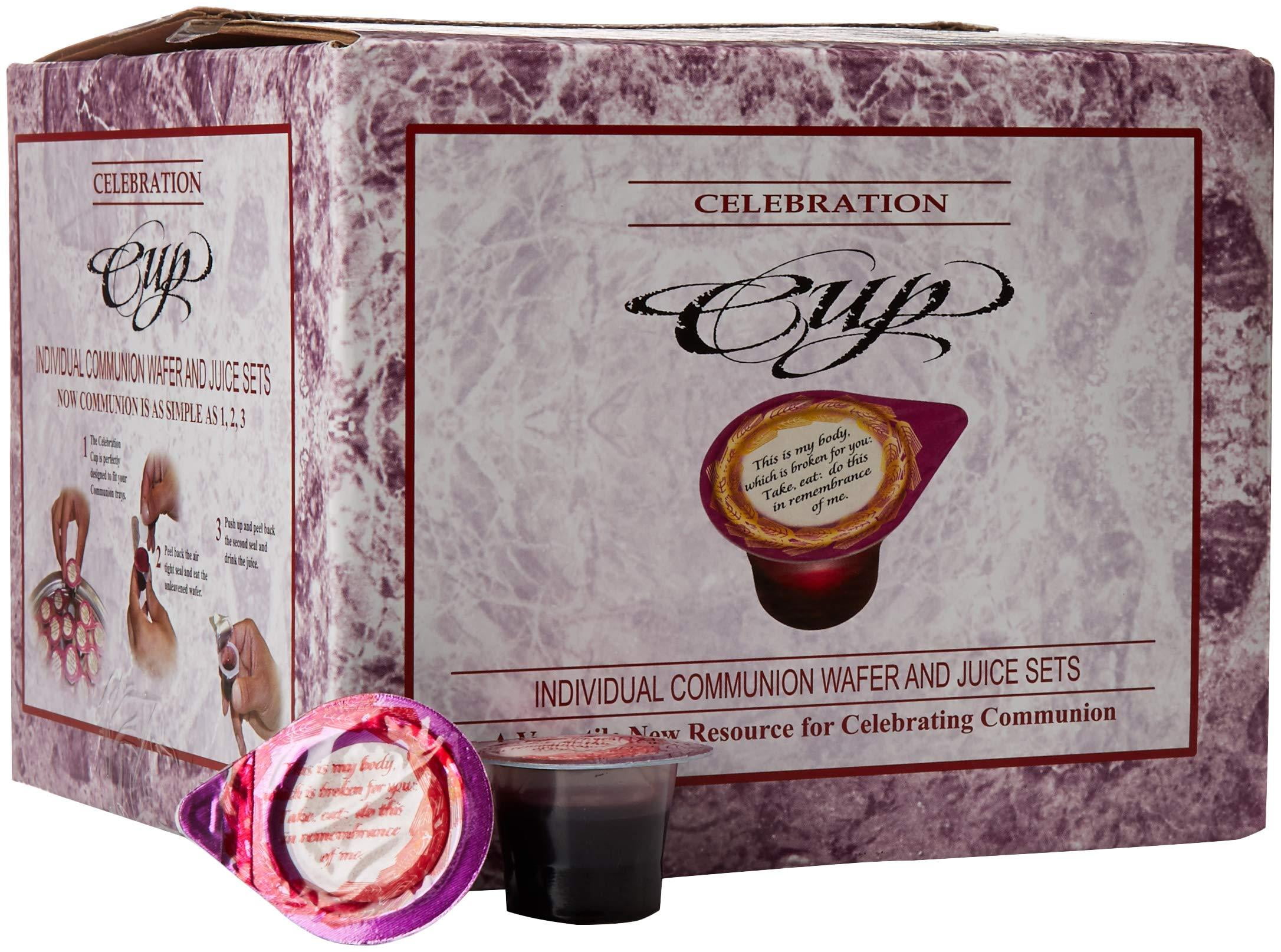 Celebration Cup 100 Prefilled Communion Cups with Juice and Wafer