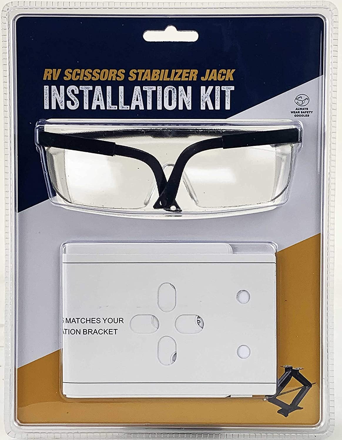 LIBRA RV Stabilizer Leveling Scissor Jack Installation Kit