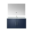 thumbnail image 3 of Geneva 36 in. W Navy Blue Vanity, Cultured Marble Top, Faucet Set, and 36 in. LED Mirror, 3 of 11